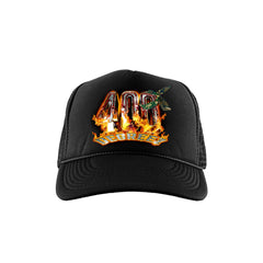 400 Degrees Black Trucker Hat