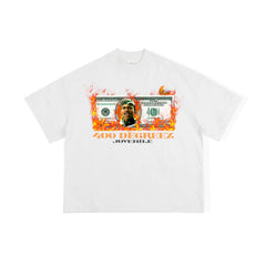 Dollar Bill White Tee