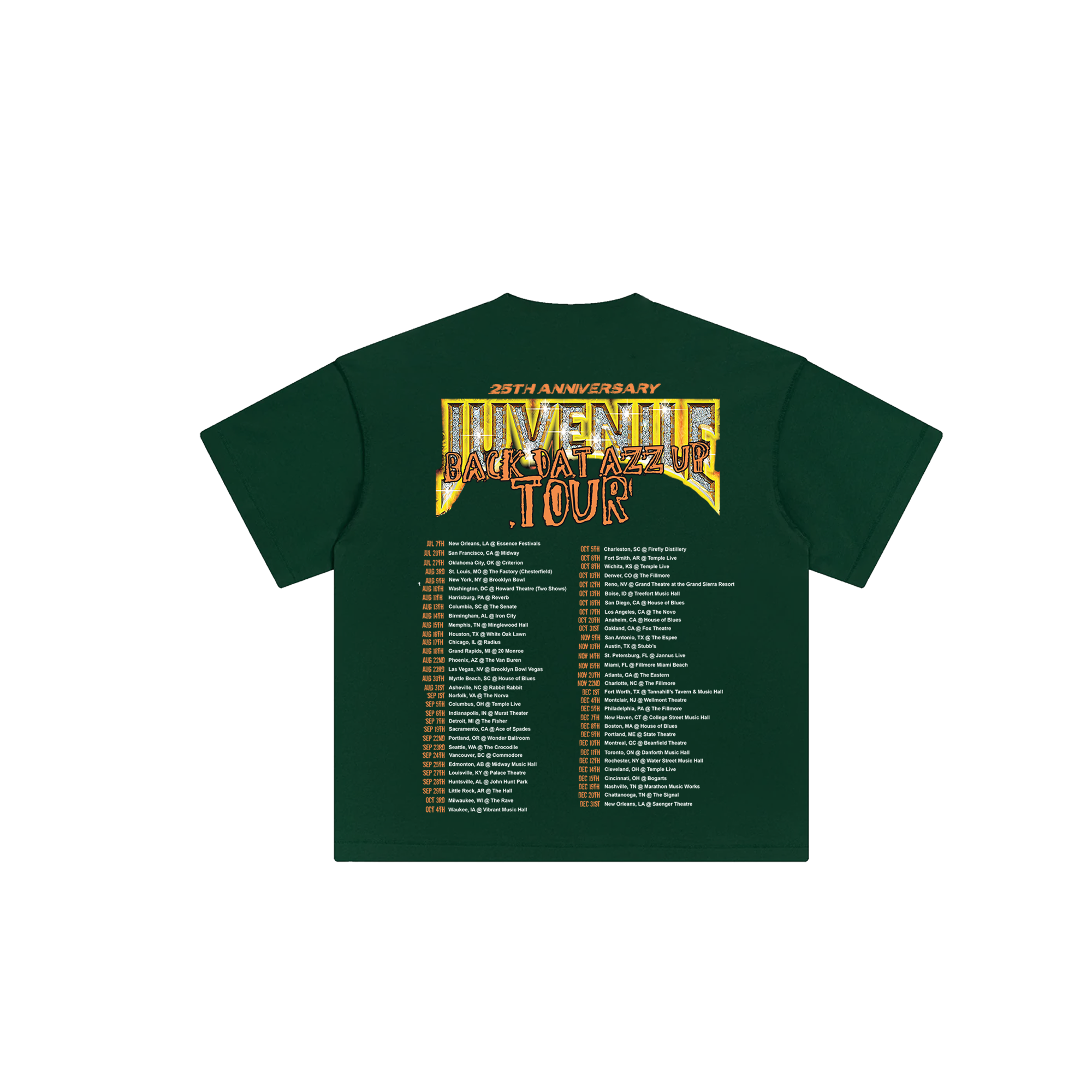 Forest Back That Azz Up 25th Anniversary Tour Tee